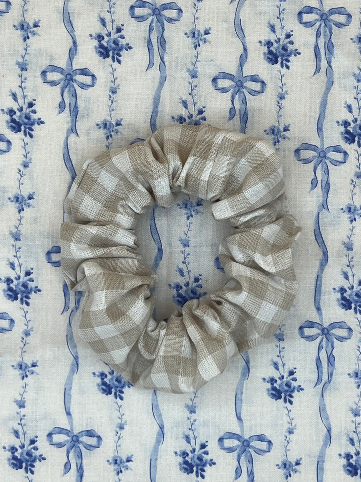 Gingham Scrunchie