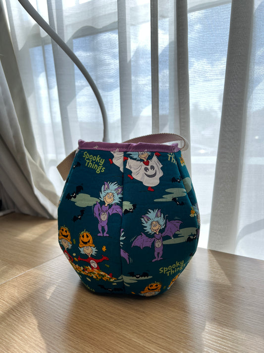 Thing 1 and Thing 2 trick or treat basket