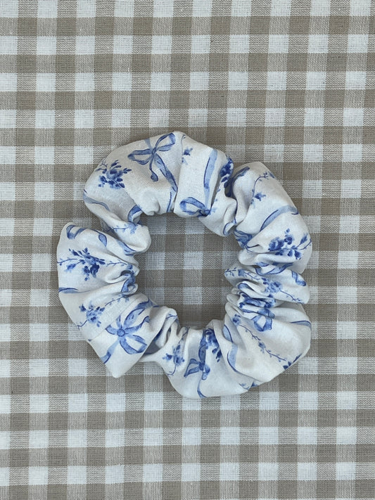 Blue Bows Scrunchie